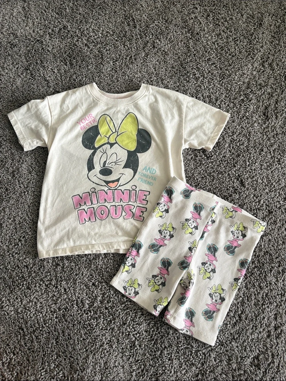 Girls Minnie mouse set